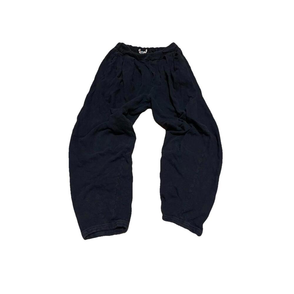 Free People FP Beach Women’s Jogger Pants Size S Black Cotton Lounge Casual H89
